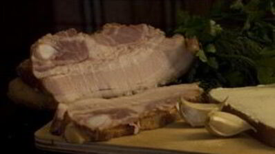 бутерброд с грудинкой