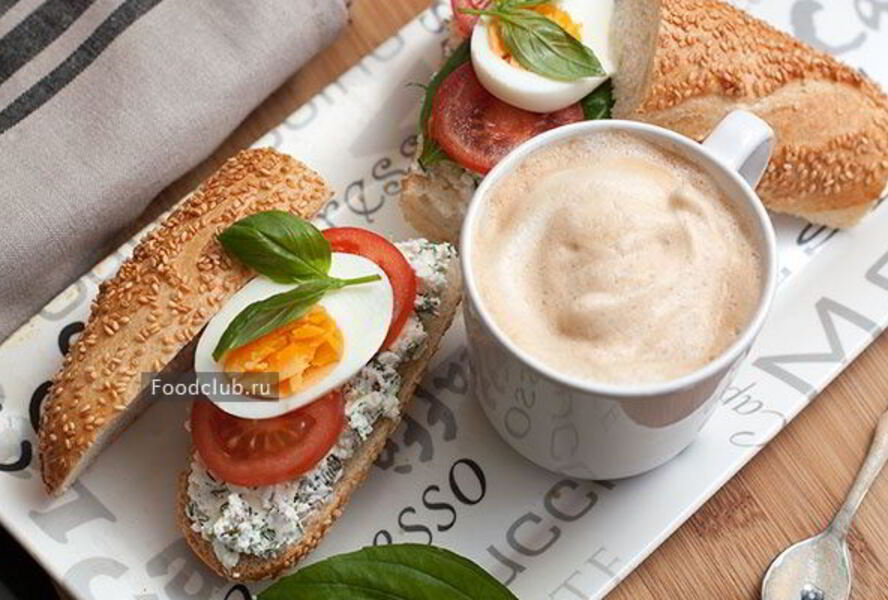 Бутерброд с творожным сыром