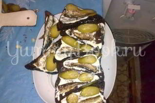 Бутербродики со шпротами