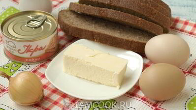 бутерброды с икрой сайды