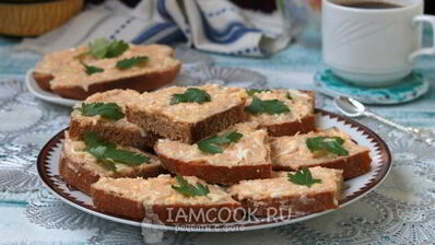 бутерброды с икрой сайды