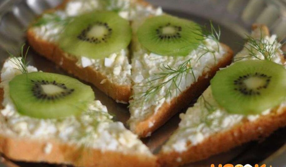 Рецепт бутербродов с киви на день рождения