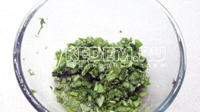 бутерброды с зеленью и творожным сыром