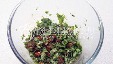 бутерброды с зеленью и творожным сыром