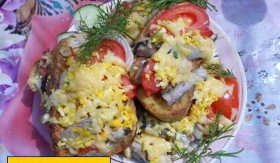 Рецепт жареных бутербродов с помидорами майонезом сыром