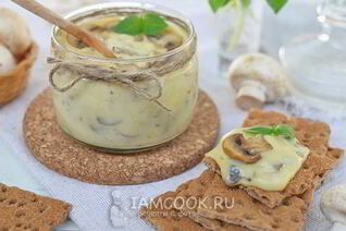 Домашний плавленный сыр с грибами