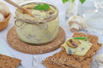 Домашний плавленный сыр с грибами
