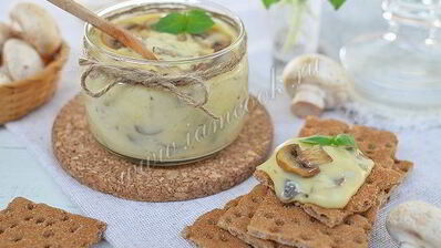 домашний плавленный сыр с грибами