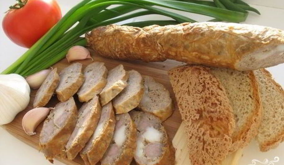 Рецепт домашней колбасы в свиного сетке