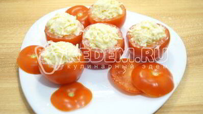 фаршированные помидоры дед морозы