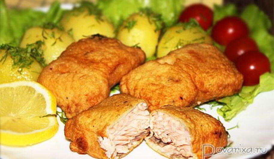 Рецепт горбуши в кляре