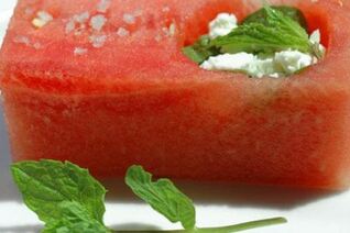 Греческий сыр с мятой в Арбузе