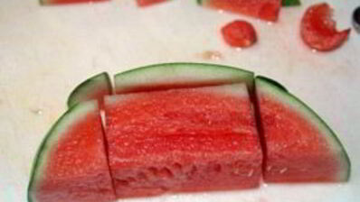 греческий сыр с мятой в арбузе