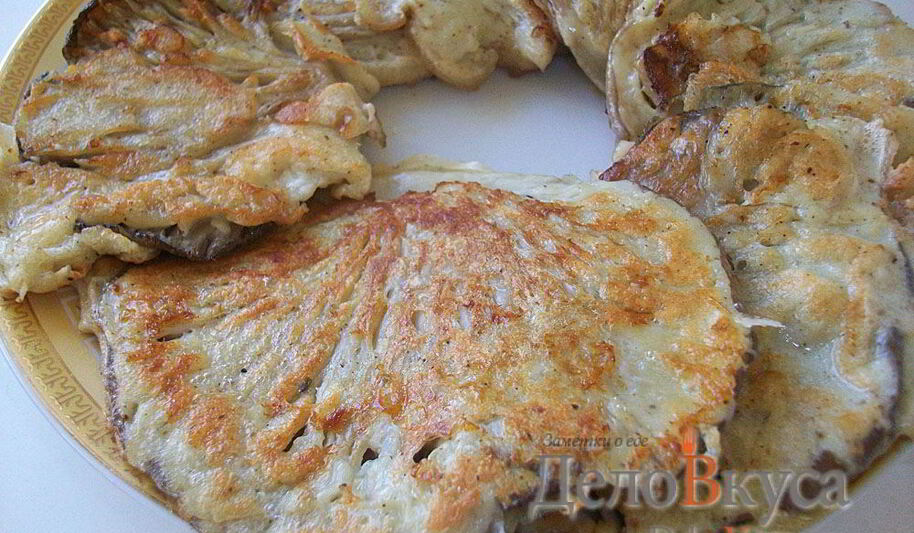 Рецепт грибных шляпок жаренных в кляре