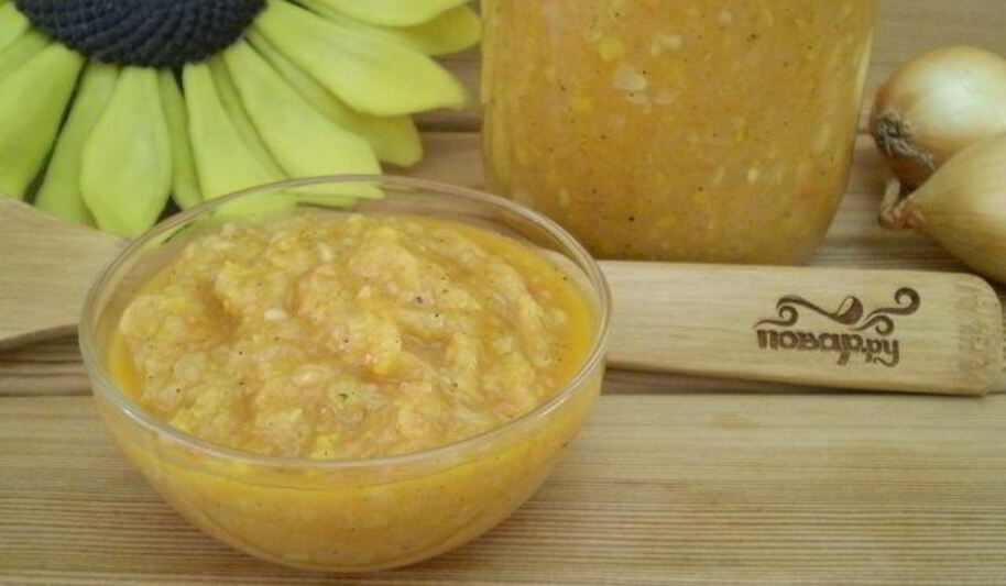 Рецепт кабачковой икры с майонезом и луком