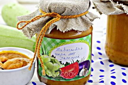Кабачковая икра с перцем и луком