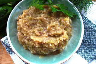 Кабачковая икра с яблоком