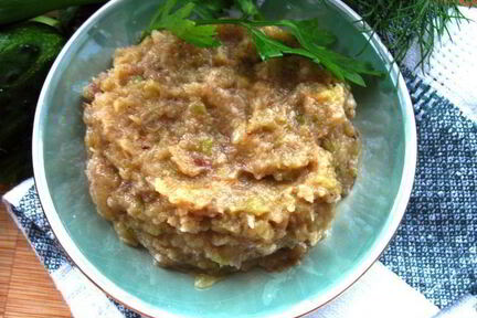 Кабачковая икра с яблоком