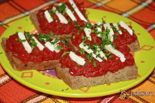 Свекольная икра с баклажаном