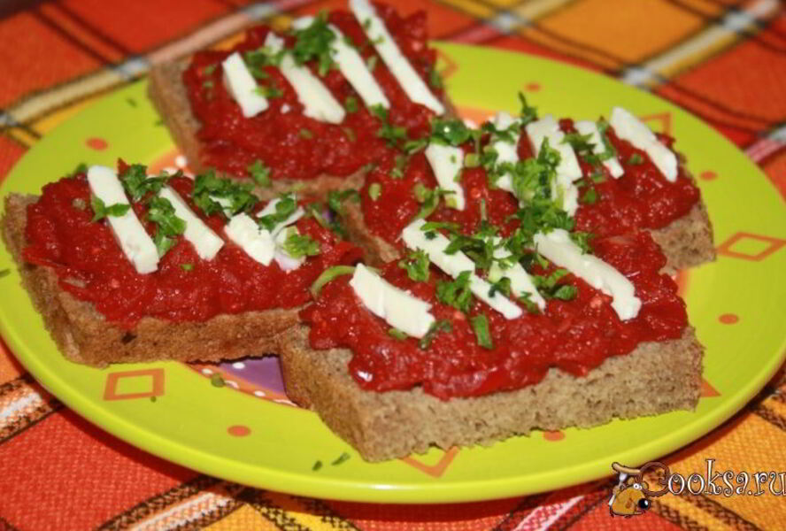 Свекольная икра с баклажаном