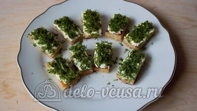 канапе с селедкой