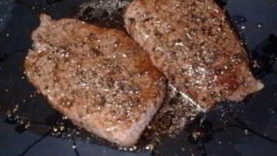 карпаччо с салатом шиитаке