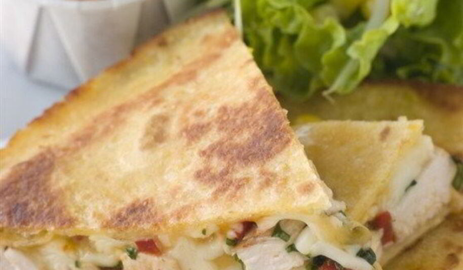 Рецепт кесадильи с курицей и баклажанами