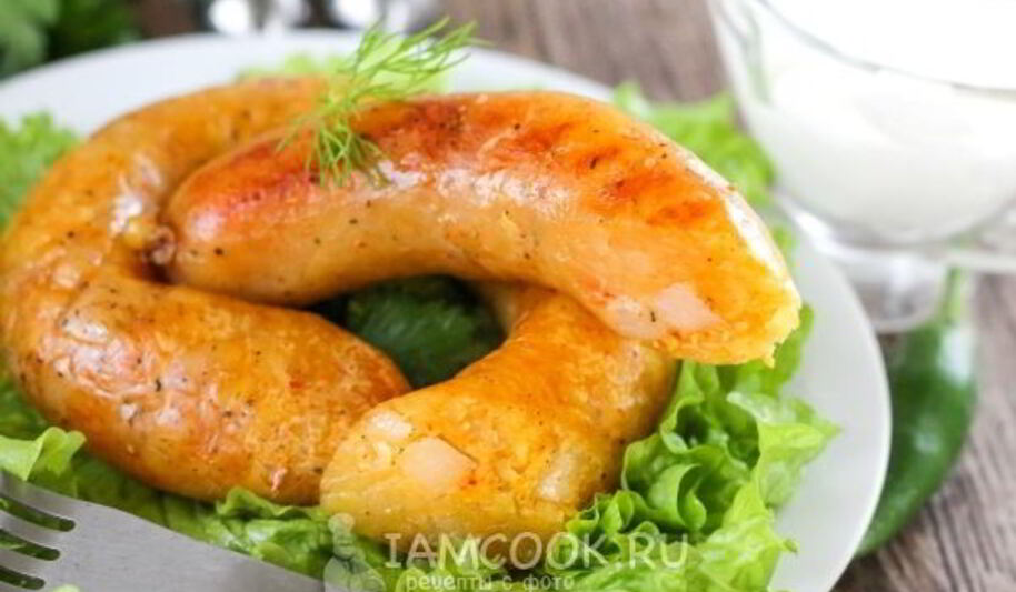 Рецепт колбасы из картошки и сала