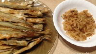 корюшка жареная маринованная