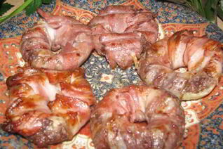 Луковые кольца с фаршем Фаршманже