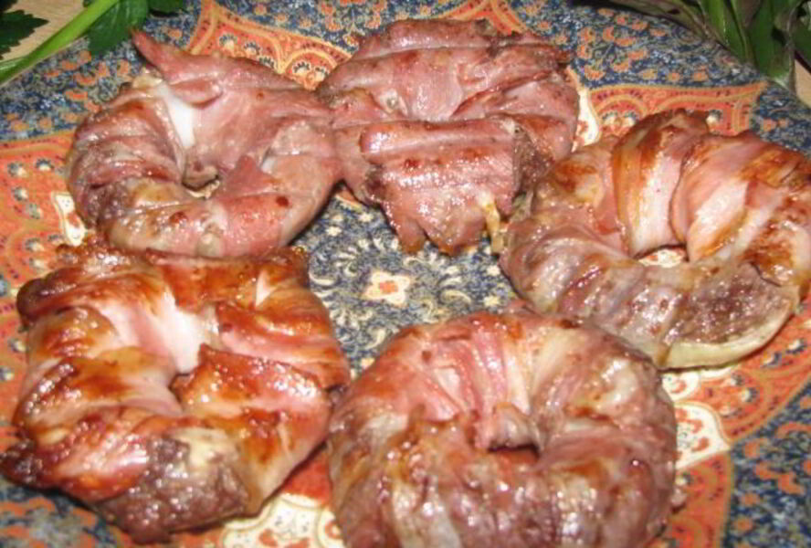 Луковые кольца с фаршем Фаршманже