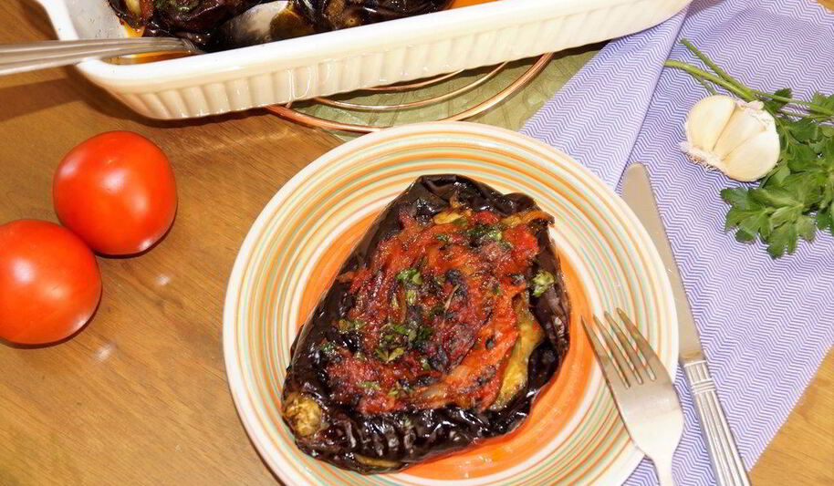 Рецепт мелидзанеса имам из баклажан