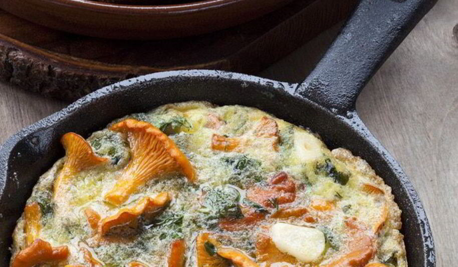 Рецепт фриттаты с лисичками