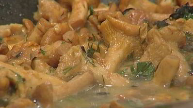 фриттата с лисичками