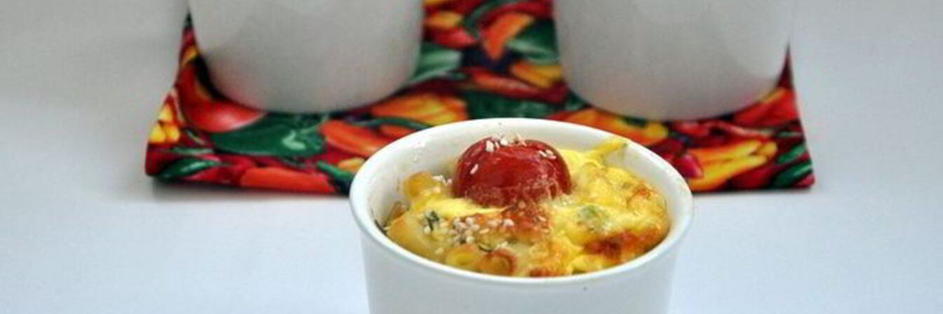 Фриттата с макаронами и болгарским перцем