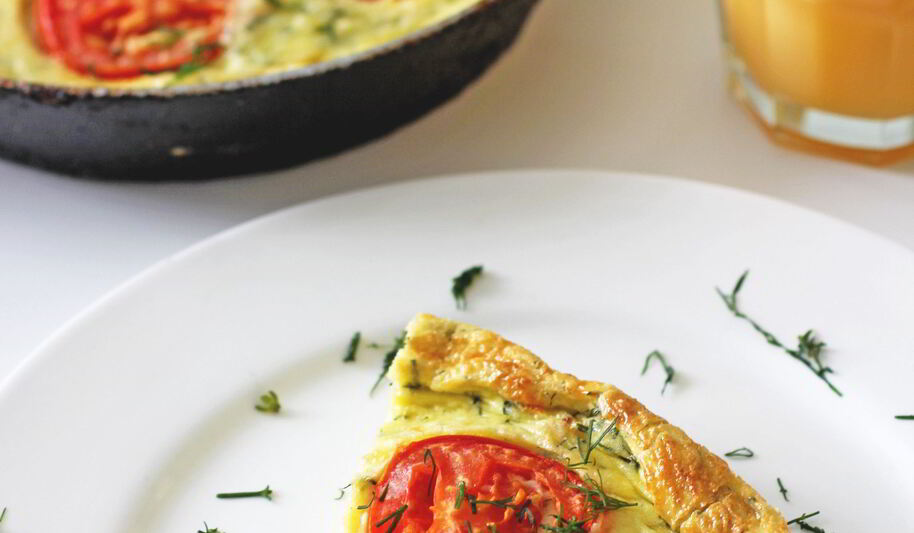 Рецепт фриттаты с маскарпоне, ветчиной и сыром