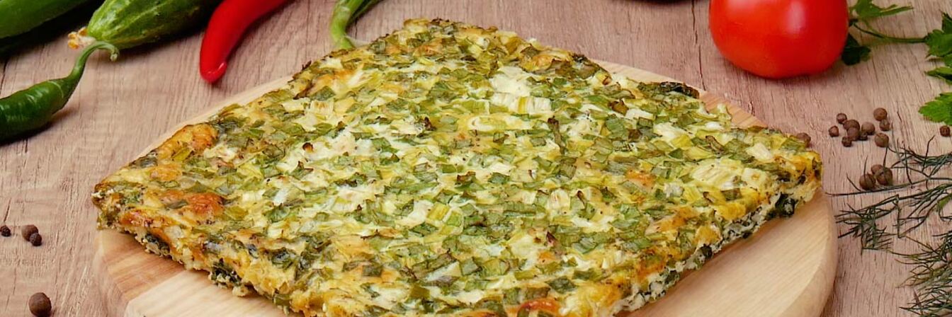 Фриттата со шпинатом