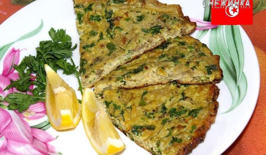 Рецепт маакуды — тунисского омлета с баклажаном