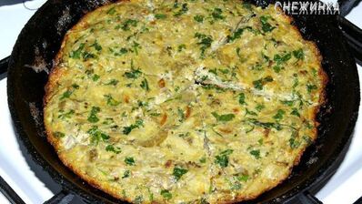 маакуда — тунисский омлет с баклажаном