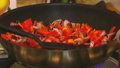 мексиканский омлет с фасолью