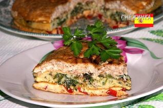 Многоцветный омлет по мотивам Испании