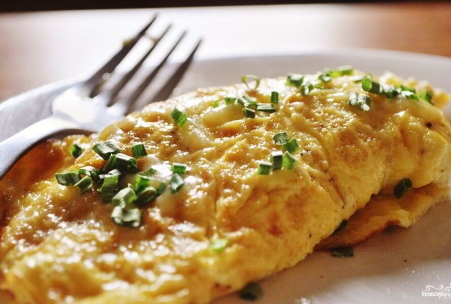 Омлет на молоке на сковороде