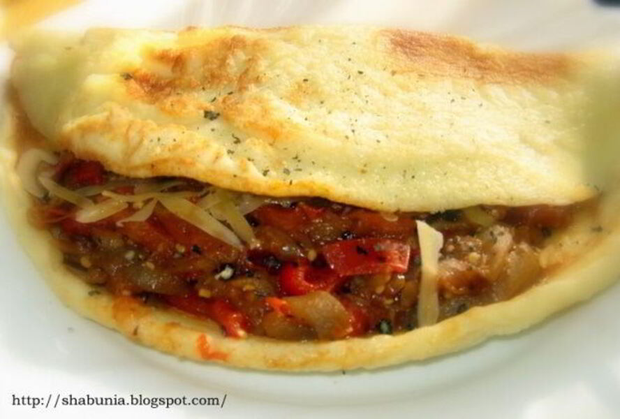 Омлет с баклажанами