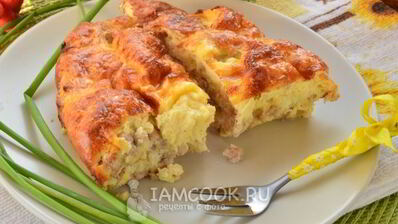 омлет с фаршем в духовке