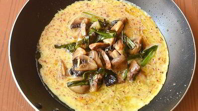 омлет с грибами по-испански