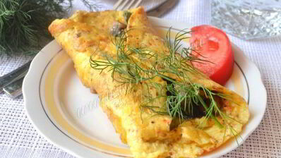 омлет с грибами по-испански