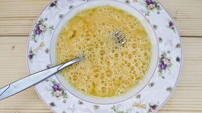 омлет с капустой