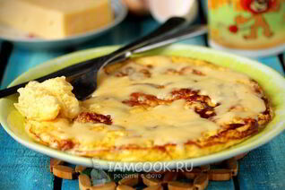 Омлет с сыром на молоке