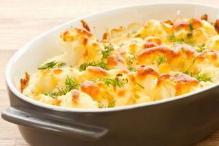 Омлет с цветной капустой в духовке