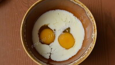 омлет с творогом и укропом